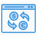 Online Geldtransfer Geldtransfer Geld Symbol