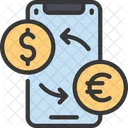 Online geld wechseln  Symbol