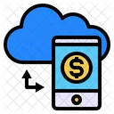 Mobil Wahrung Cloud Symbol