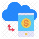 Mobil Wahrung Cloud Symbol