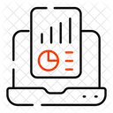 Online-Geschäftsdiagramm  Symbol