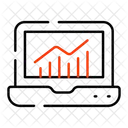 Online-Geschäftsdiagramm  Symbol