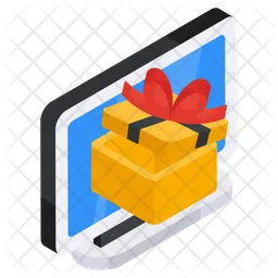 Online-Geschenk  Symbol