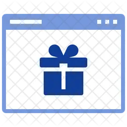 Online-Geschenk  Symbol