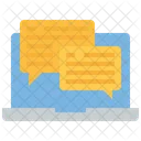 Online-Konversation  Symbol