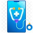 Online-Gesundheitsversorgung  Symbol