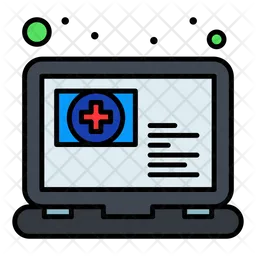 Online-Gesundheitsversorgung  Symbol