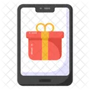 Online Gift Mobile Gift Online Shopping Icon