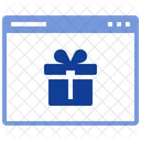 Online Gift Gift Gift Box Icon