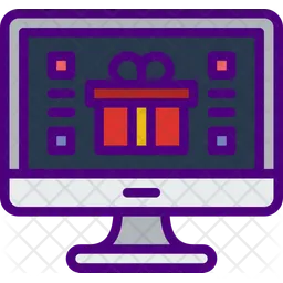 Online Gift Box  Icon