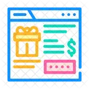 Online Gift Box  Icon