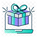 Online Gift Gift Box Christmas Icon