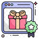 Online Gift Gift Website Online Reward アイコン