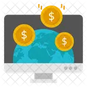 Online global currency  Icon