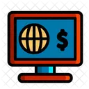 Online Global Money Onl Ine Dollar Icon