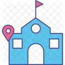 Schuladresse Schulstandort Schulziel Symbol