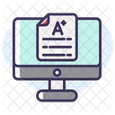 Online grading system  Icon