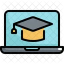 Graduate Education Cap Icon