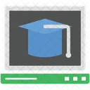 Online Graduate Mortarboard Icon
