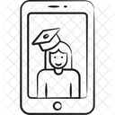 Online Graduate Education Graduate Icon
