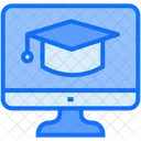 Online Graduation Online Learn Icon