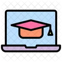 Online Graduation Online Education Online Study Icon
