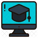 Online Graduation Online Learning Learn Icon