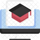 Online Graduation Online Education Online Learning Icon