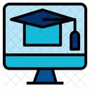 Online Graduation Online Education Online Learning Icône