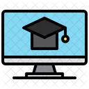 Online Graduation Online Study Online Education Icon
