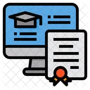 Online Graduation Certificate  Icon