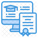 Online Graduation Certificate  Icon