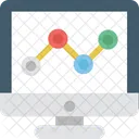 Online Graph Linie Symbol