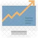 Online Graph Infographic Analytics Icon