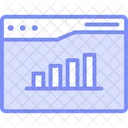 Online Graph Analytics Graph Icon