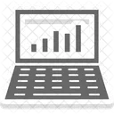 Online Graph Business Laptop Icon