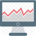 Online Graph Online Infographics Bar Chart Icon