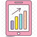 Online Graph Mobile Data Business Infographic Icon