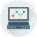 Online Graph Laptop Icon