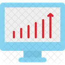 Online Graph Online Infographics Seo Icon