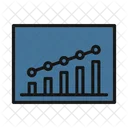Online Graph Infographic Graph One Web Icon