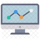Online Graph Online Trading Online Analysis Icon