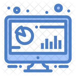 Online Graph  Icon