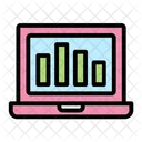 Online Graph Graph Online Data Icon