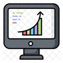 Online Graph Analytics Graph Icon