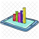 Online Graph Online Chart Online Data Icon