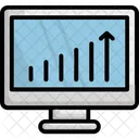 Online Graph Online Infographics Seo Icon