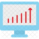 Online Graph Online Infographics Seo Icon