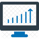 Online Graph Online Infographics Seo Icon