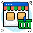 Online Grocery Online Shopping Web Grocery Icon